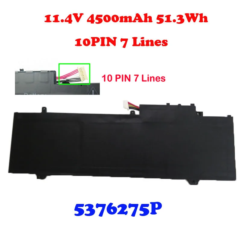 Battery For Gateway 5376275P UTL-509068-3S U559068PV-3S1P 509067 N14CS9 508964 GFN14RP9 11.4V 4500MAH 51.3WH 10PIN 7 Lines