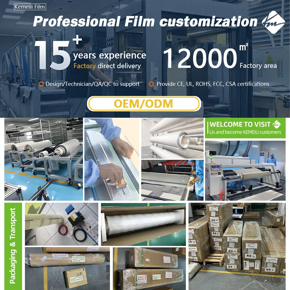 AIROW Self-Adhesive PDLC Smart Glass Film, Switchable Privacy Film for Office Building Windows