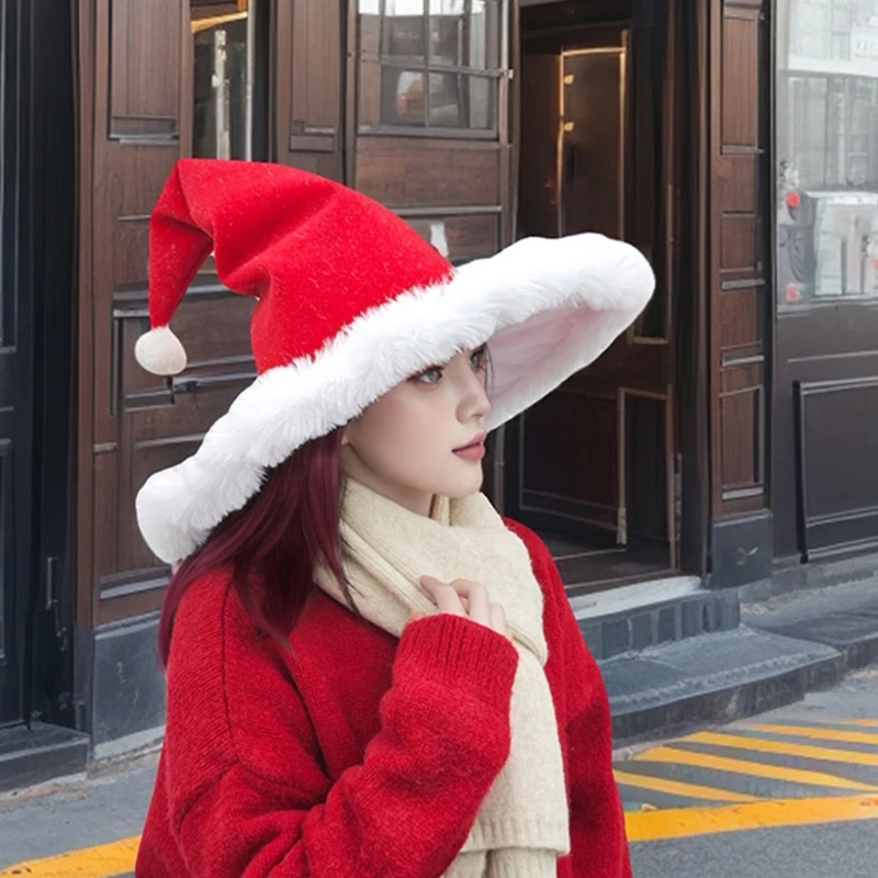 

Soft Polyester Witch Hat Holiday Festives Celebration Hat Women Cosplay Hat