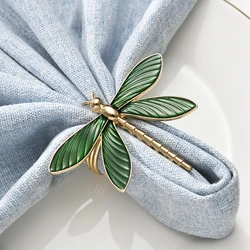 Napkin Rings Dragonfly Wedding Napkin Holder Delicate Elegant Napkin Buckle for Table Decor Parties Holiday Family Gathering