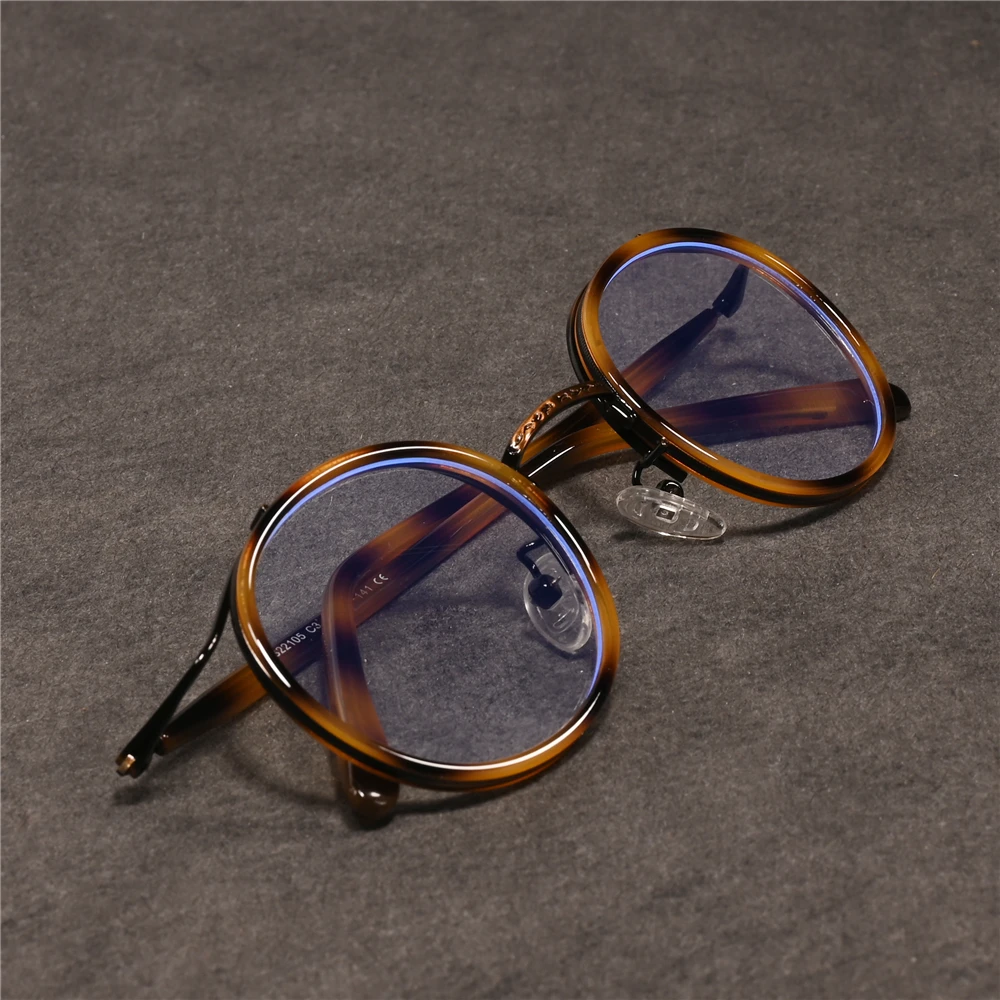 

Vazrobe Tortoise Bronze Round Computer Glasses Male Women Blocking Blue Light Anti Reflection Small Nerd Eyewear No Degree