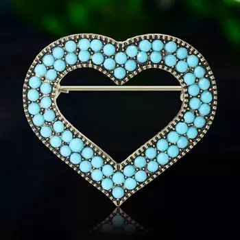 Kamínkové srdíčkové brože pro ženy unisex turecké lásky brože událost párty batoh dekorace oblečení doplňky 10 nejlepší prodej turecké párty dekorace - №5