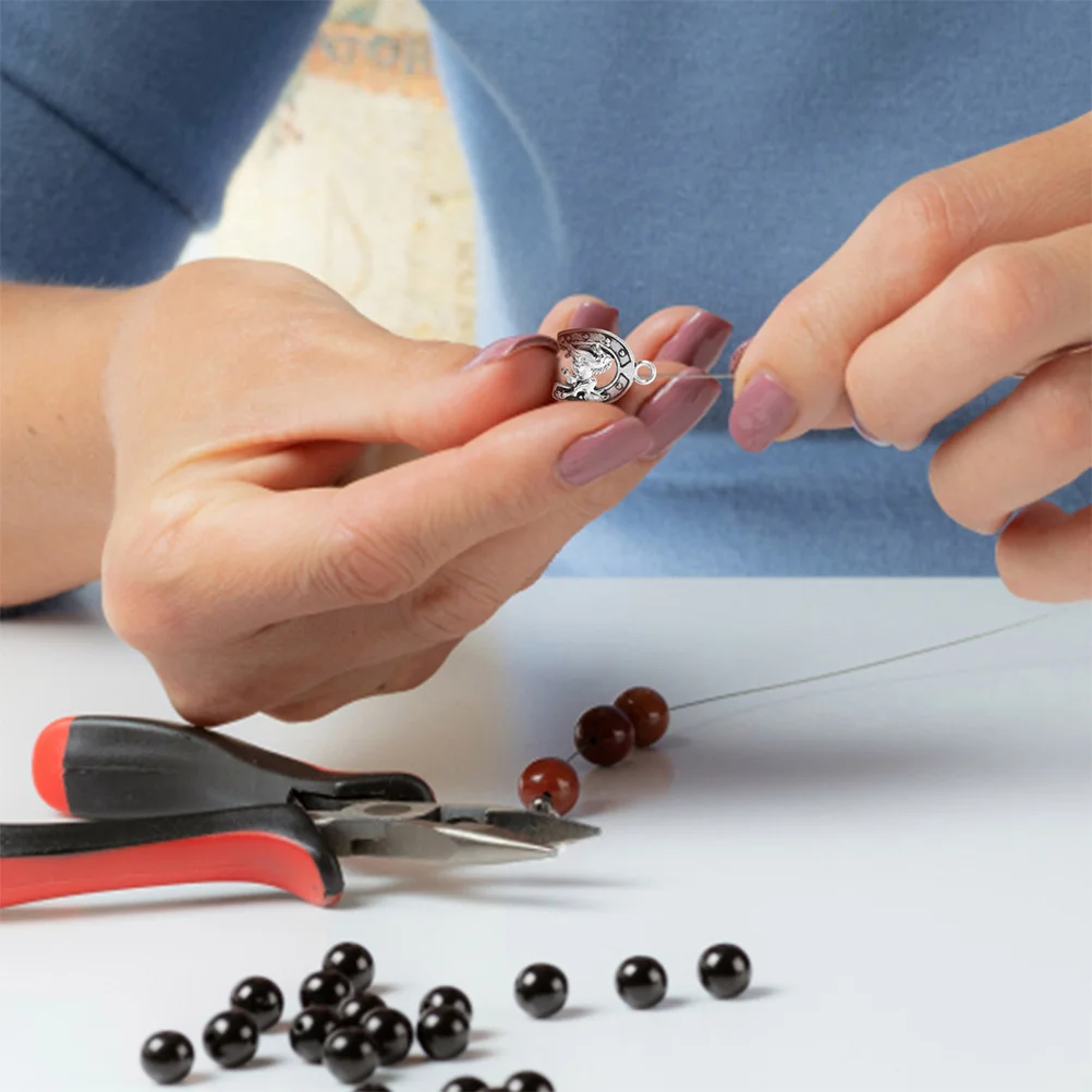 

20Pcs Western Cowboy Alloy Charms for DIY Jewelry Making Silver Horseshoe Horse Keychain Bracelet Necklace Accessories