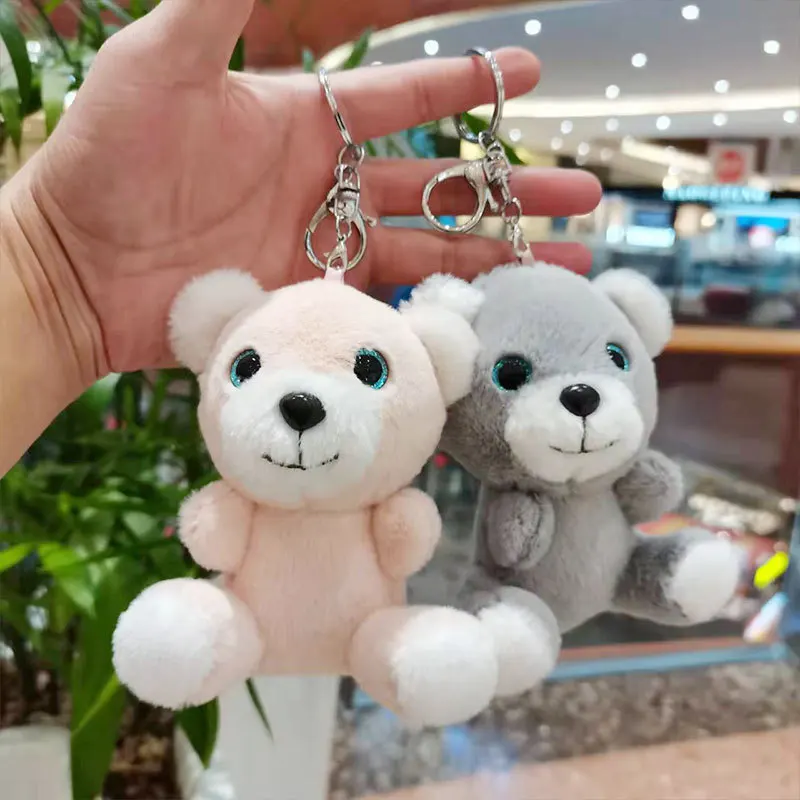 new lovely Exquisite  teddy bear pendant darling sitting bear keychain fashione soft decorate fashione pretty doll birthday gift