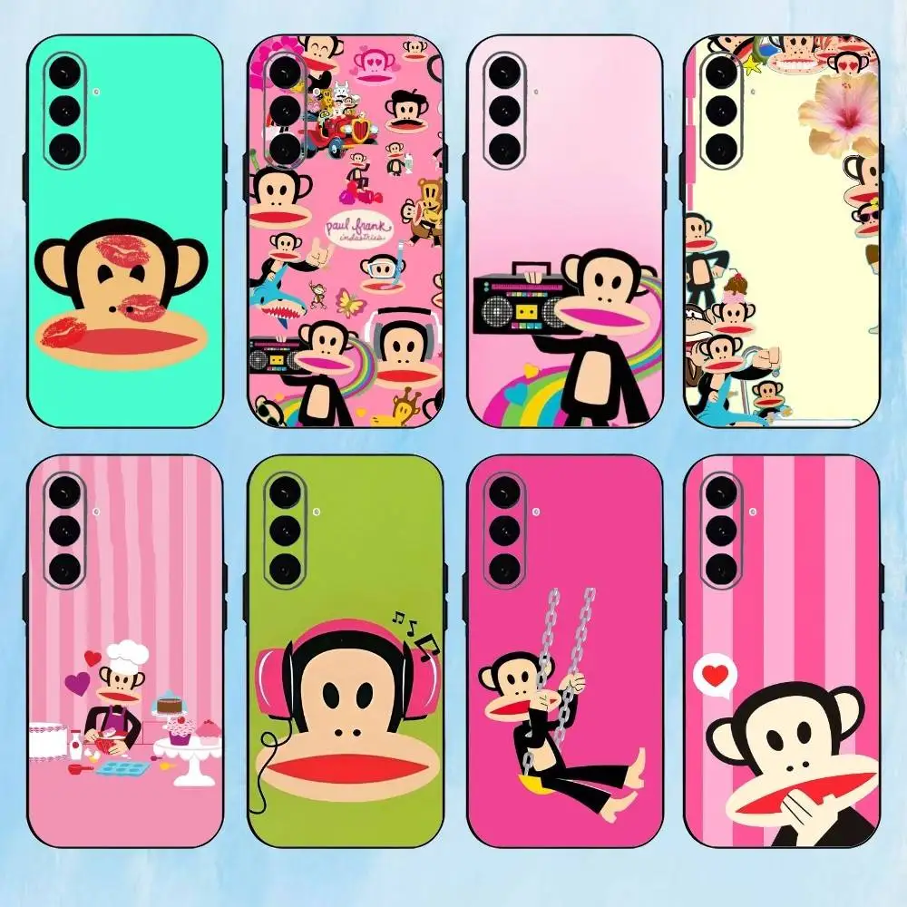 

P-Paul F-Frank Phone Case For Samsung Galaxy A73,A72,A71,A70,A53,A52,A51,Others Soft Black Cover