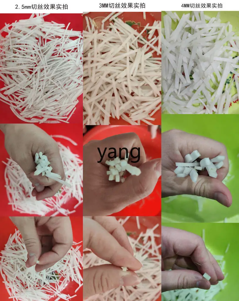 LH Electric Shredded Potato Artifact Commercial Vegetable Cutting Household Manual Radish Cutting Machine