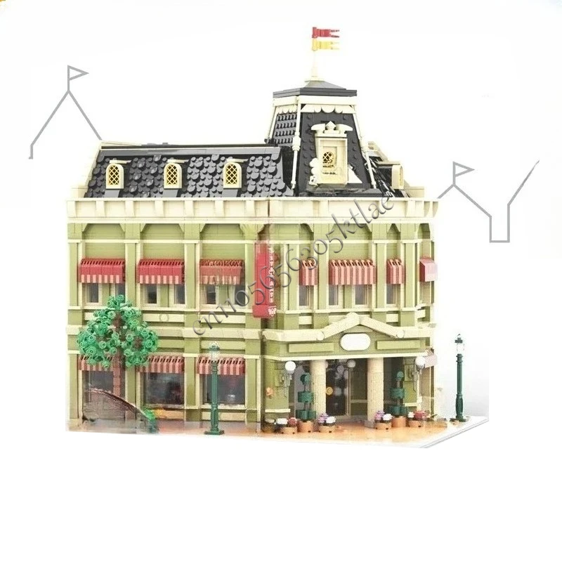 ตัวต่อคริสตัลอาร์ต 5100 ชิ้น เมืองหลุยส์ ชุดสร้างสรรค์แบบ MOC ฉากถนนเมือง ของเล่นประกอบเอง ของขวัญวันเกิด ของขวัญคริสต์มาส