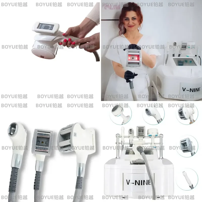 V9 Negative Pressure Roller Handle Face Lift Firming Contour Cellulite Reduction Body Shaper Massager Tool