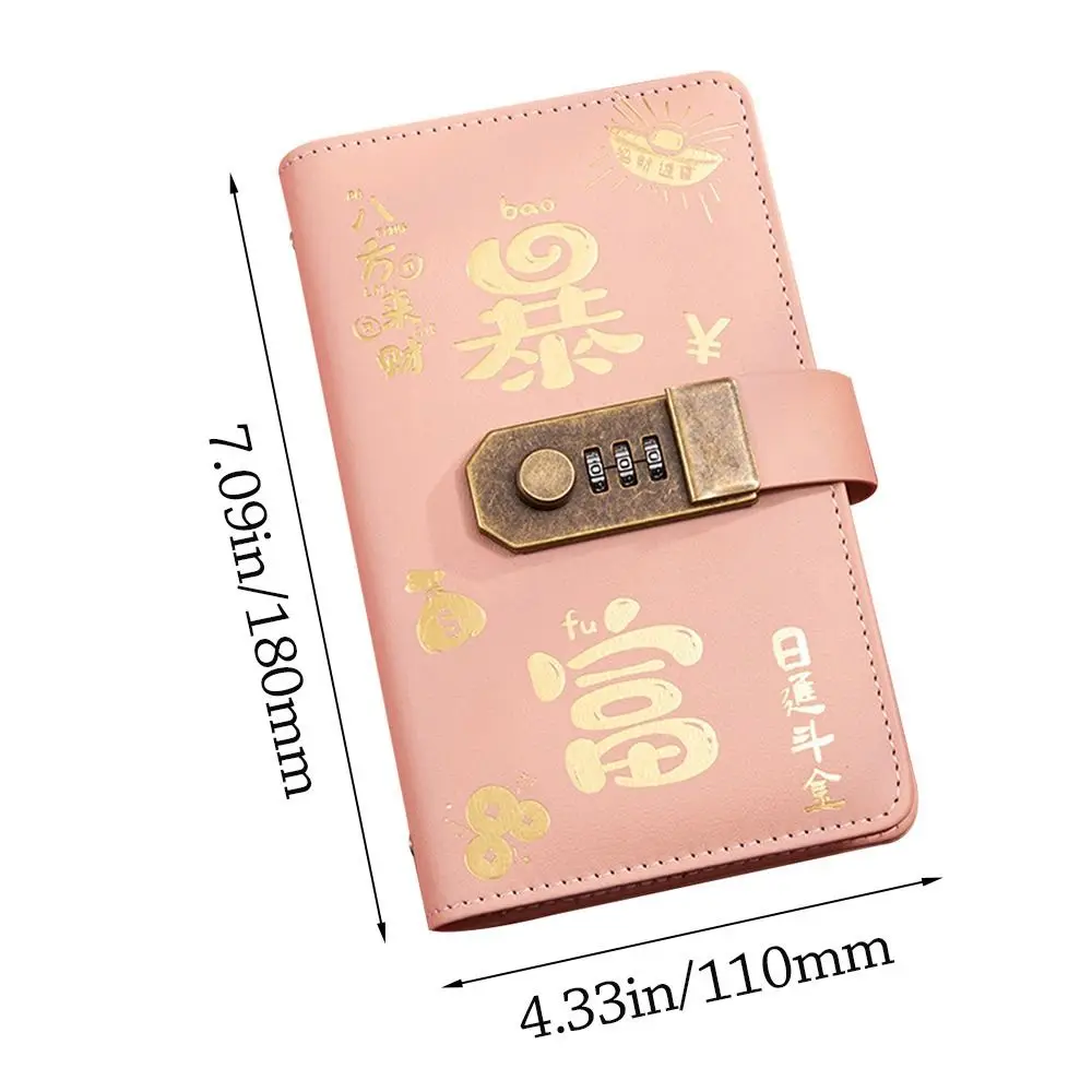 Con blocco password 100 buste Sfida per risparmiare denaro Risparmia denaro Libro per la raccolta di denaro in PU Portatile impermeabile