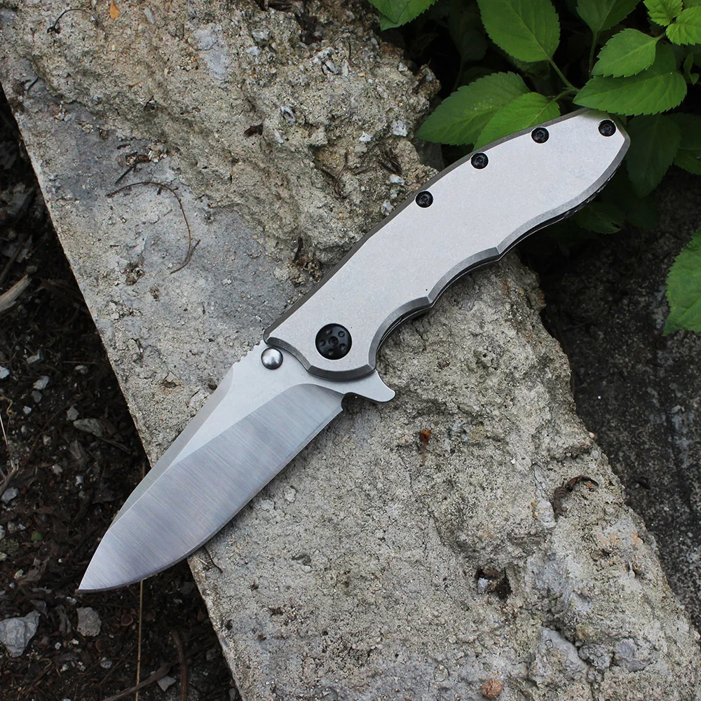 

Z/T 0562 High hardness Folding knife Titanium Alloy CPM20V Steel Outdoor Camping Hunting Tactical Pocket knives Flipper knife