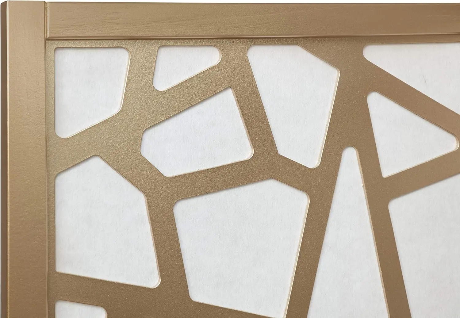 مقسم غرفة شاشة مكون من 4 ألواح من جيانو، ذهبي