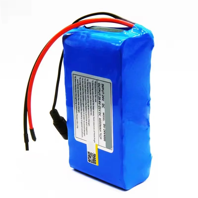 7S2P 24V 4Ah 18650 Battery pack 29.4V 4000mAh Rechargeable Battery Mini Portable Charger For LED/Lamp/Camera