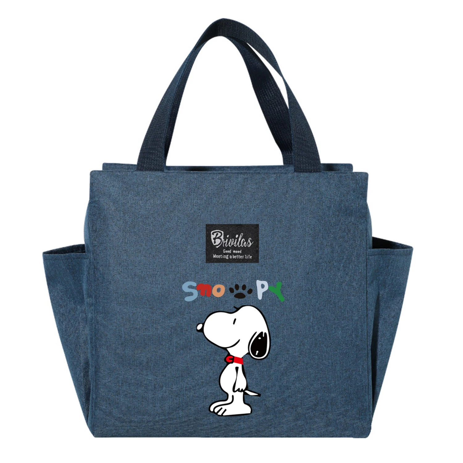 Snoopy Nieuwe Lunchtas Cartoon Draagbare Geïsoleerde Tas Grote Capaciteit Vers Zakje Voedsel Thermische Doos Tote Picknick Container Zakken Cadeau