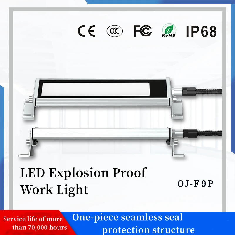 Imagem -03 - Prova de Óleo à Prova Dip68 Água Lâmpada de Máquina à Prova de Explosão-prova Led Equipamento Spotligh Luz de Trabalho Cnc Lâmpada de Máquina Industrial 12w 18w 28w Ip68 à