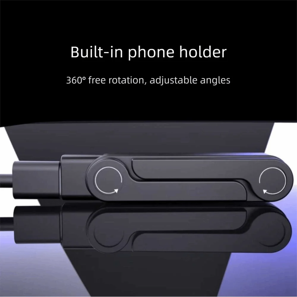 Portable 360° Rotating Super-fast Charging Bracket Detachable Foldable Data Cable Converter Charging Cable Adapter