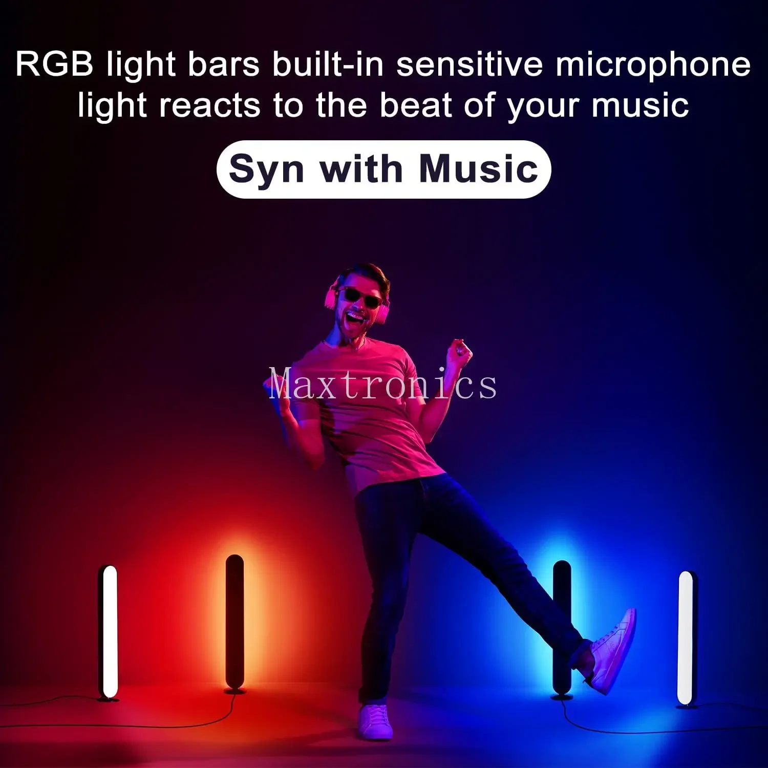 Luce pickup RGB Bluetooth/TUYA con telecomando Luce ritmica musicale USB per camera Bar Atmosfera natalizia Lampada da tavolo Decor