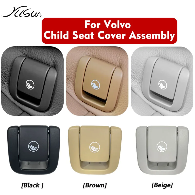 

Rear Child Seat Safety ISOFIX Cover Assembly Restraint For Volvo V90 S90 XC40 S60 XC60 V60 Rear Seat Hook cover Accessories17-21