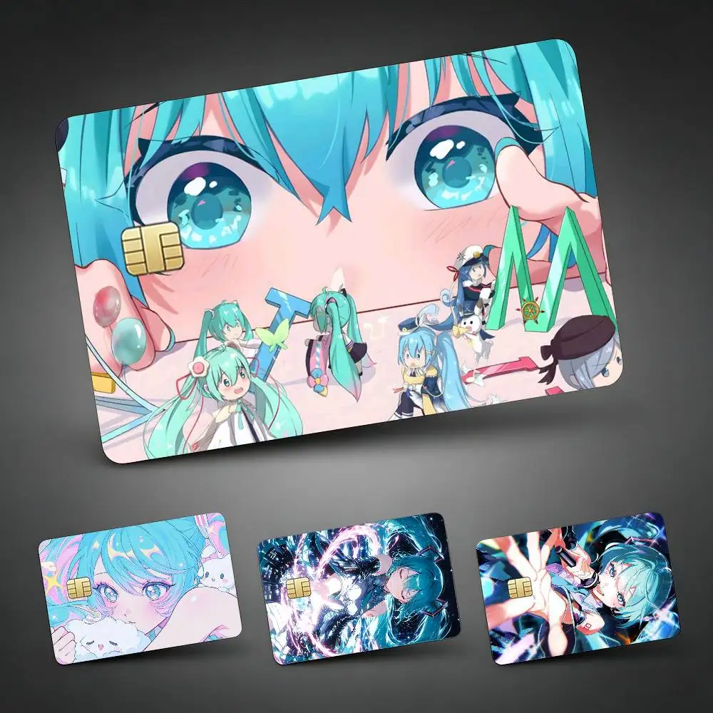 Anime M-MIKU  Sticker Decoration Creative Bank Card Bus Metro Waterproof Sticker