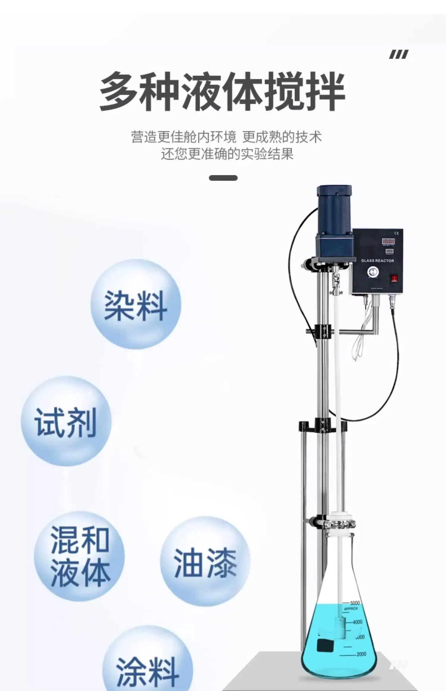 

Cancun (kankun) electric mixer laboratory frequency conversion digital display commercial industrial high-power small