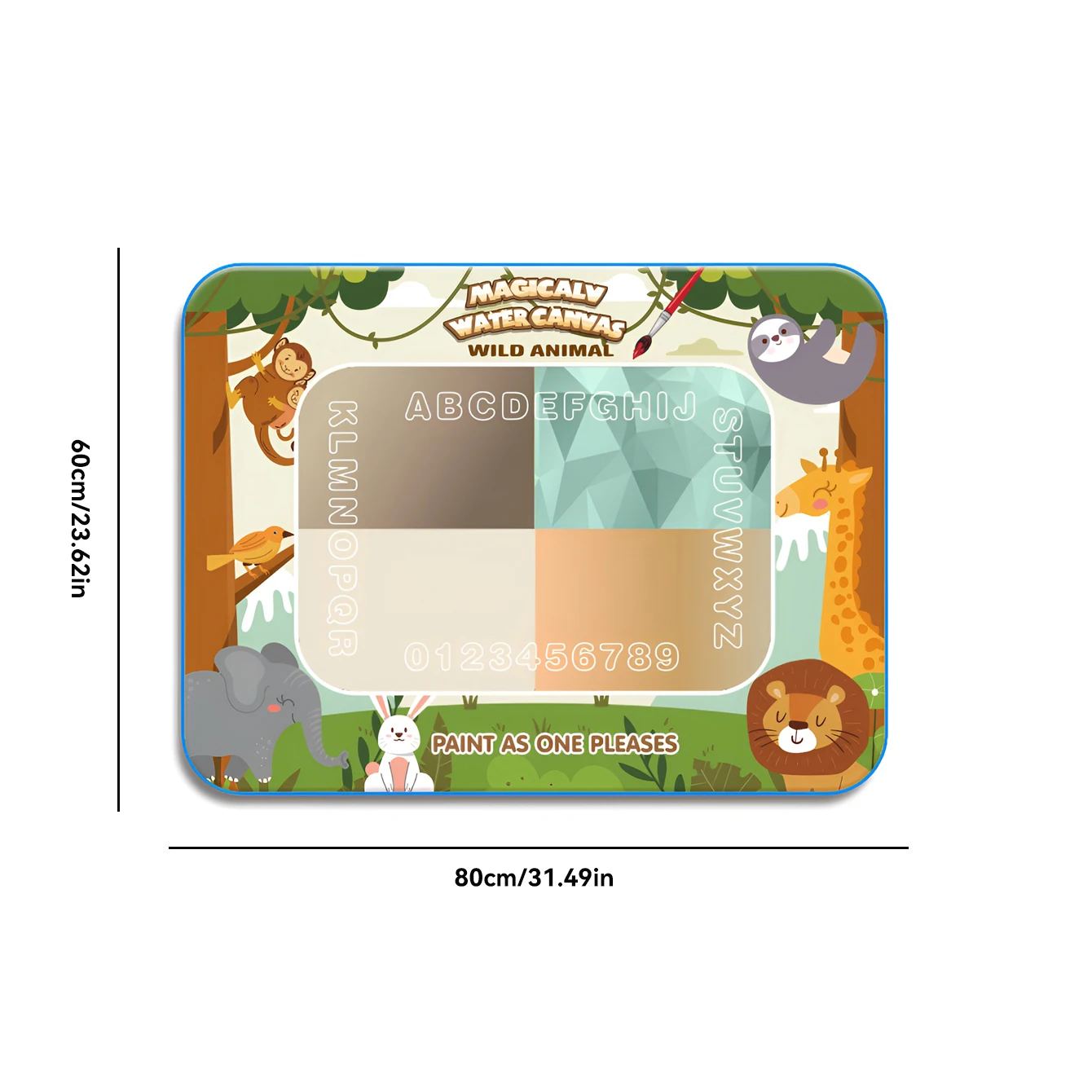 子供用ウォーターキャンバス絵画毛布,使いやすく,お手入れが簡単