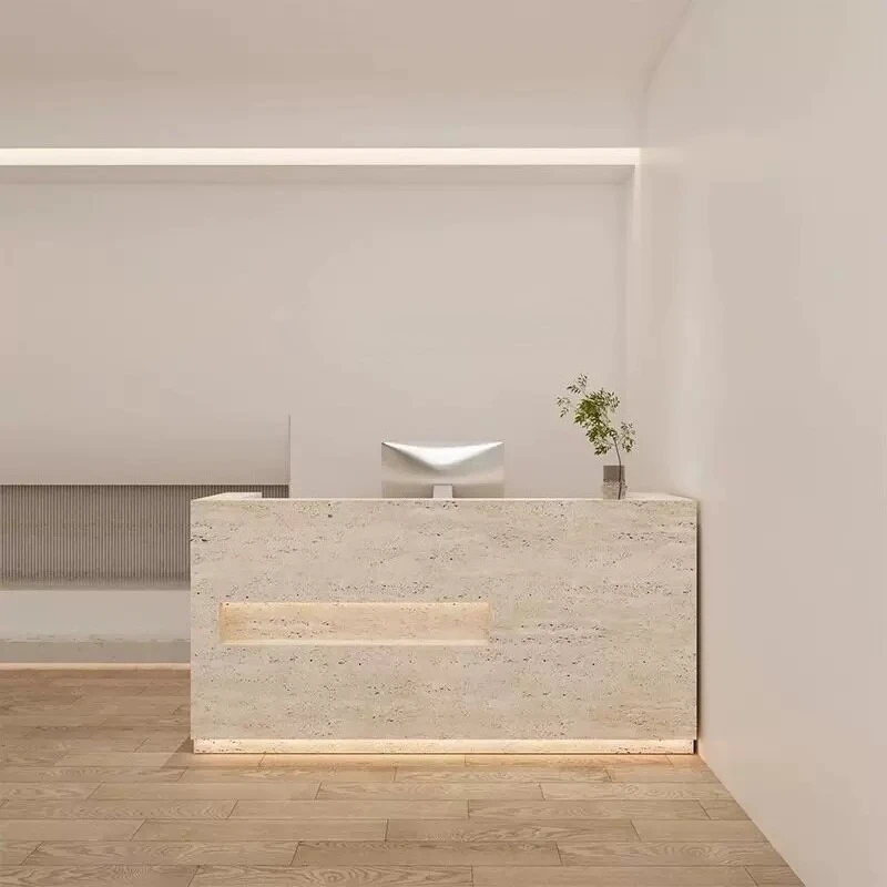 Aesthetic Design Reception Desks Unique Modern Simple Welcome Reception Desks Salon Best Comptoire Accueil Commercial Furniture