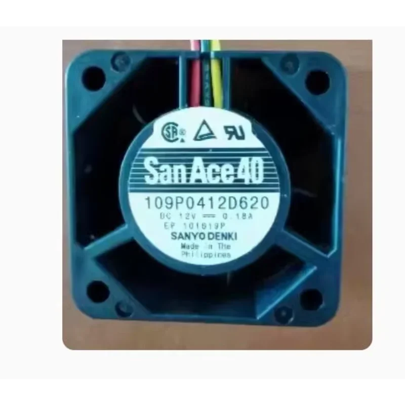 

Ltsf For SANYO DENKI 109P0412D620 DC 12V 0.18A 40x40x28mm 3-Wire Server Cooling Fan 4cm