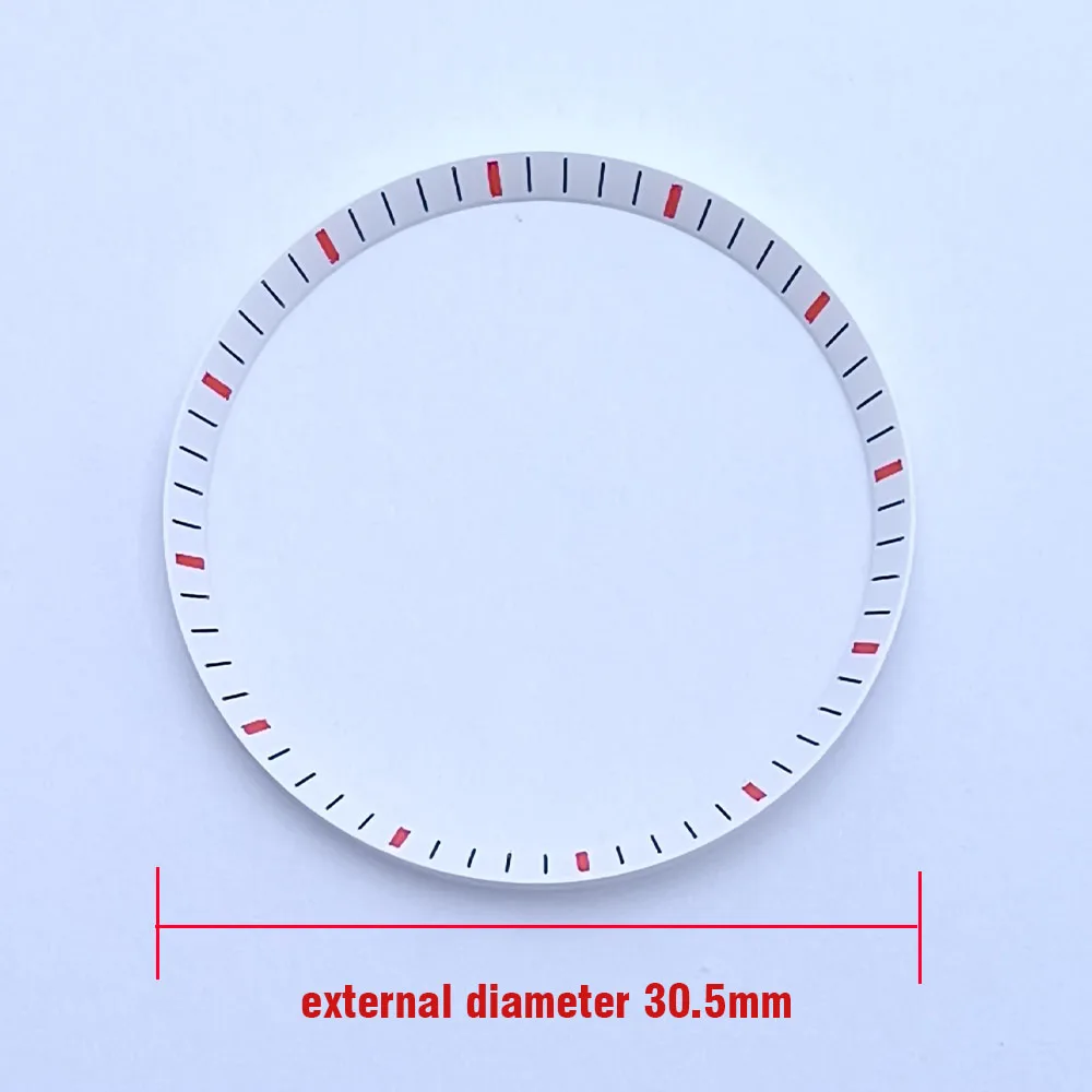 قطع غيار لعلبة ساعة الحركة ، استبدال حلقة الفصل ، حلقة داخلية بلاستيكية ، NH35 ، NH36 ، 35 ، NH36 ، قطر من البلاستيك