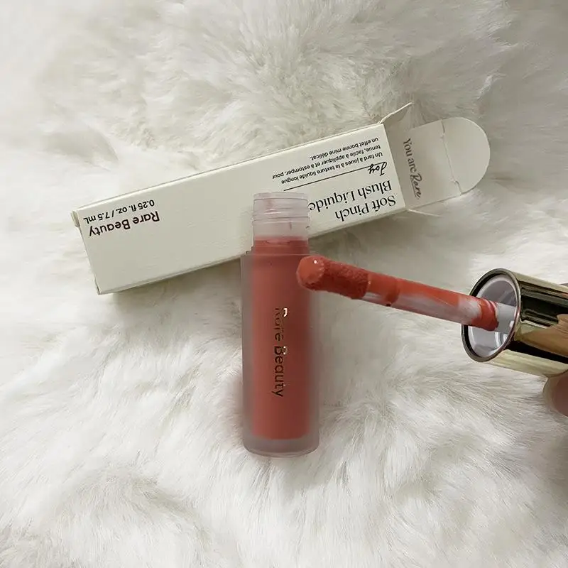 Rare Beauty Lipstick Blush Cream Eyes Liquid Cosmetics Waterproof Moisture Plump 11 Color Makeup Face Contour