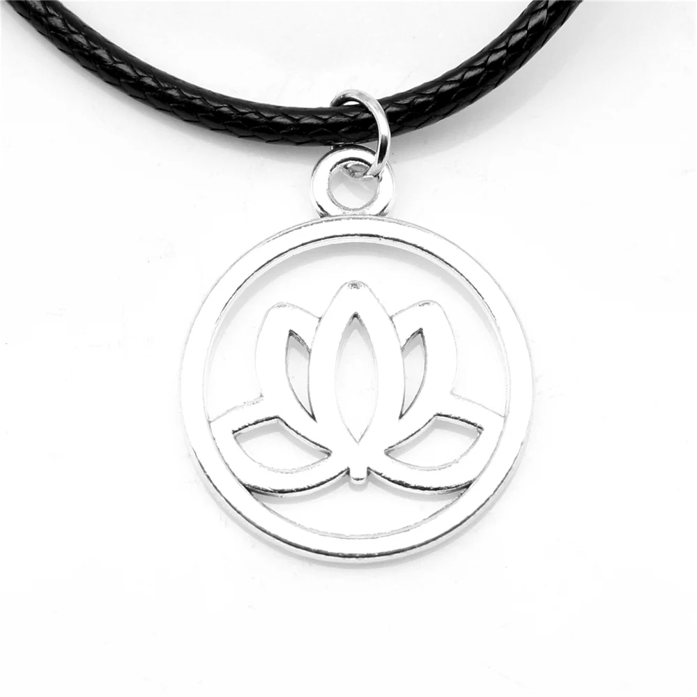 1 Piece Lotus Man Necklac Diy Jewelry 20x24mm