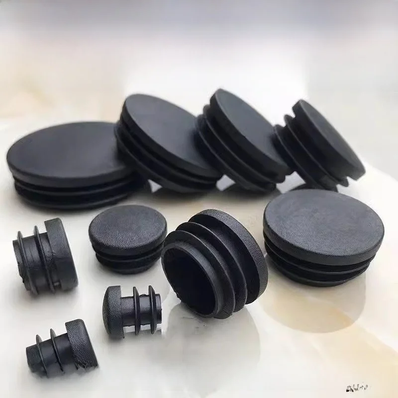 Iron Tube Chair Foot Pad round Inner Plug  Protector Cover Noise Reduction Wear Resistant 25mm Flow Obstruction