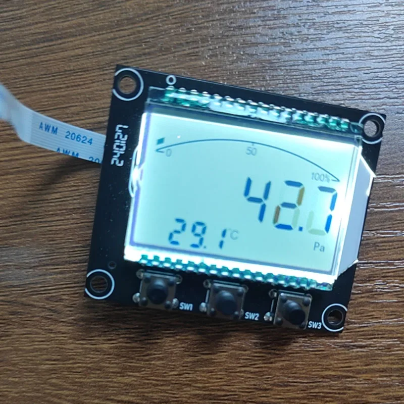 Wind Pressure Transmitter Module Micro Differential Pressure Sensor 4-20mA with Display