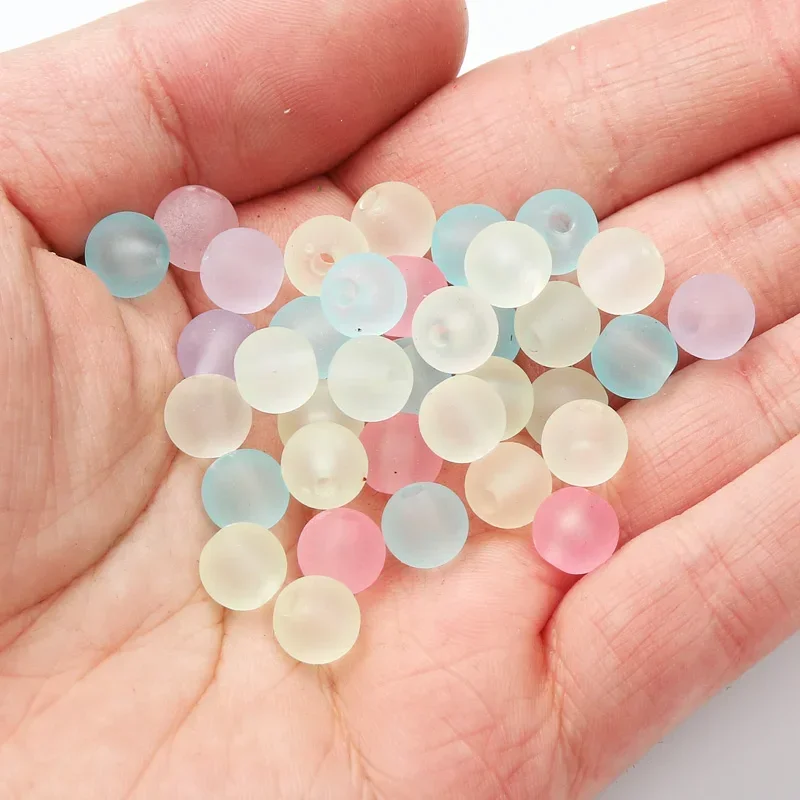 

Красочные акриловые бусины 8/10/12/14 мм, круглые матовые разделители, свободные бусины 20-100 шт. для изготовления ювелирных изделий, браслет, ожерелье, аксессуары «сделай сам»