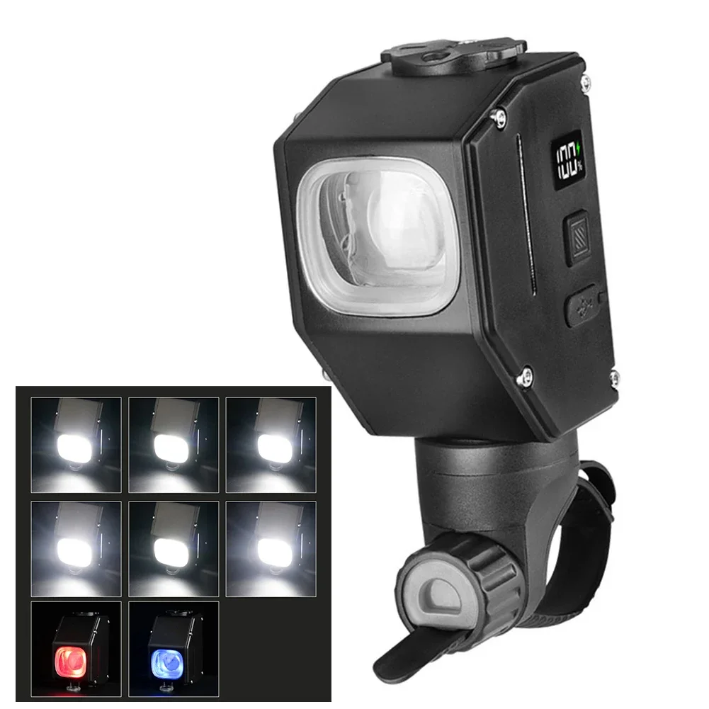 

Bicycle Headlight 2000 Lumen with 8 Modes Anti Glare Cutoff for Safe Night Riding Dual Mount with 3000mAh 4000mAh Battery