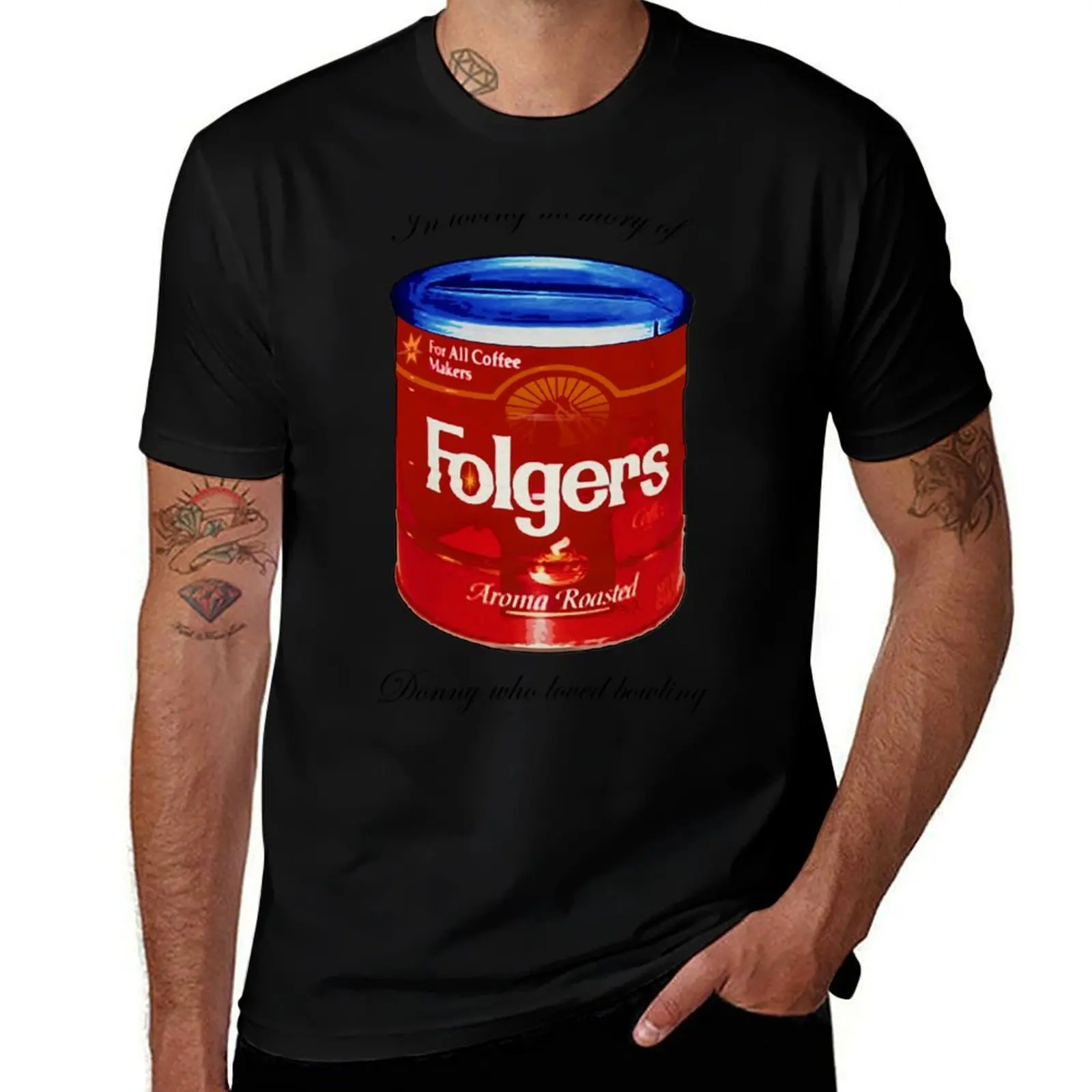 

In Loving Memory of Donny Who Loved Bowling pop art variant 1 T-Shirt man t shirts for men t shirts for man graphic funny