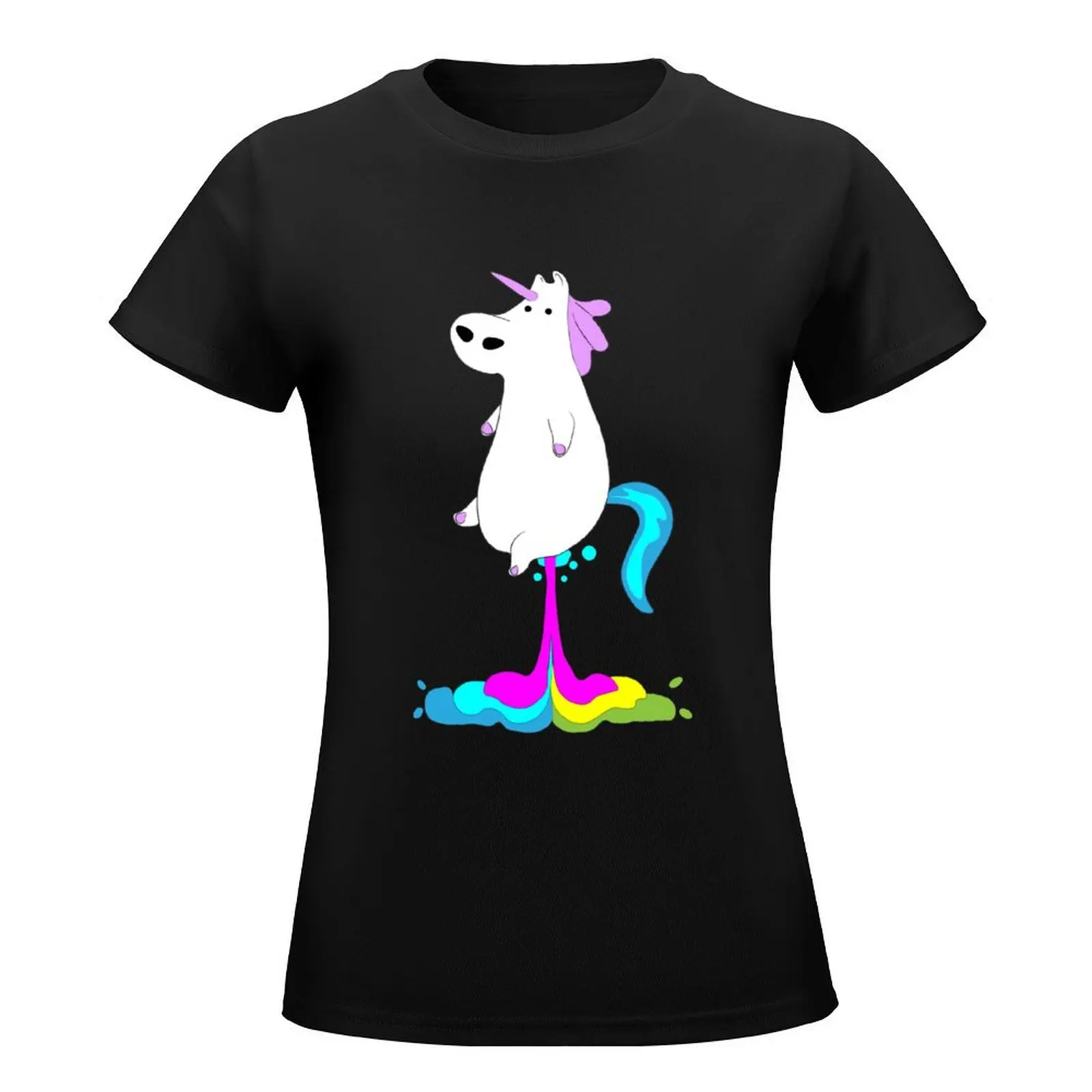 Farting Hippo, Farting Unicorn - Farting Unicorn Shirt - Fart Unicorn t Fun fart Cute Fart T-Shirt korean fashion T-shirt Women