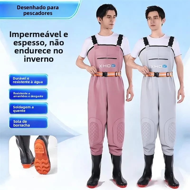 unisex-wading-suit-waterproof-overall-fishing-clothes-with-hood-for-seafood-gathering-and-fishing-rain-pants-and-boots