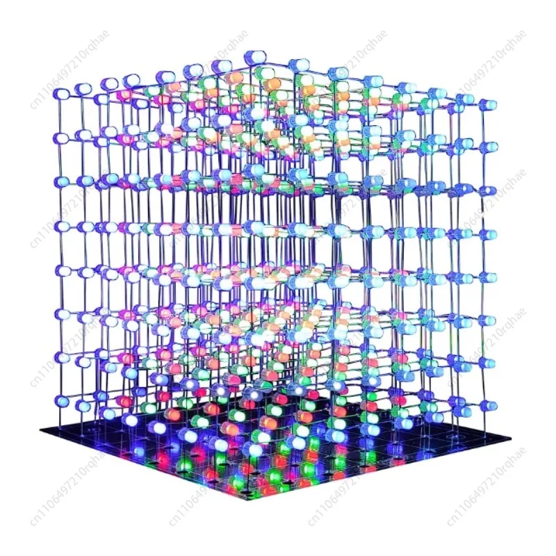 

3D8 Light Cube DIY Kit Color 8X8X8LED Microcontroller Electronic DIY Making 3D Hoster