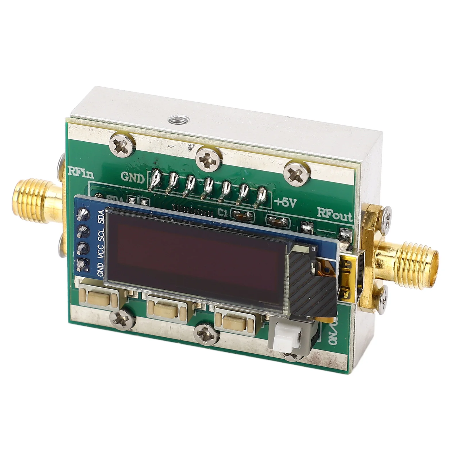 Digital RF Programmable Attenuator 1-3800MHz Digital Module 0-31dB Adjustable 1dB Step Back CNC Shell PC Controllable 5V