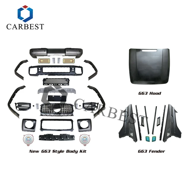 Manufacture New Design Car Kit Parts Front Bumper W463/W464 2019 1:1 Body kit for Benz G65 G500 2002-2017