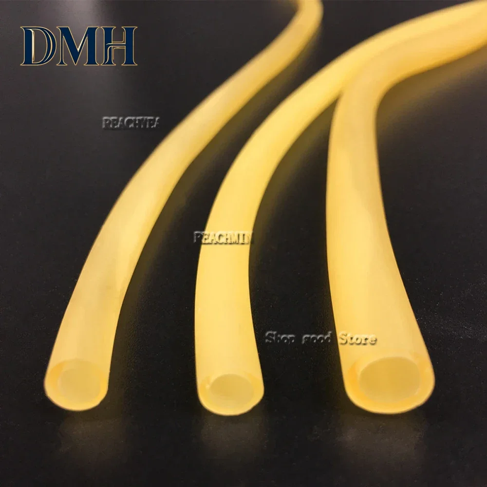 DMH-1 Meter Natural Latex Rubber Hoses 1.6-12mm ID High Resilient Elastic Surgical Medical Tube Slingshot Catapult Band