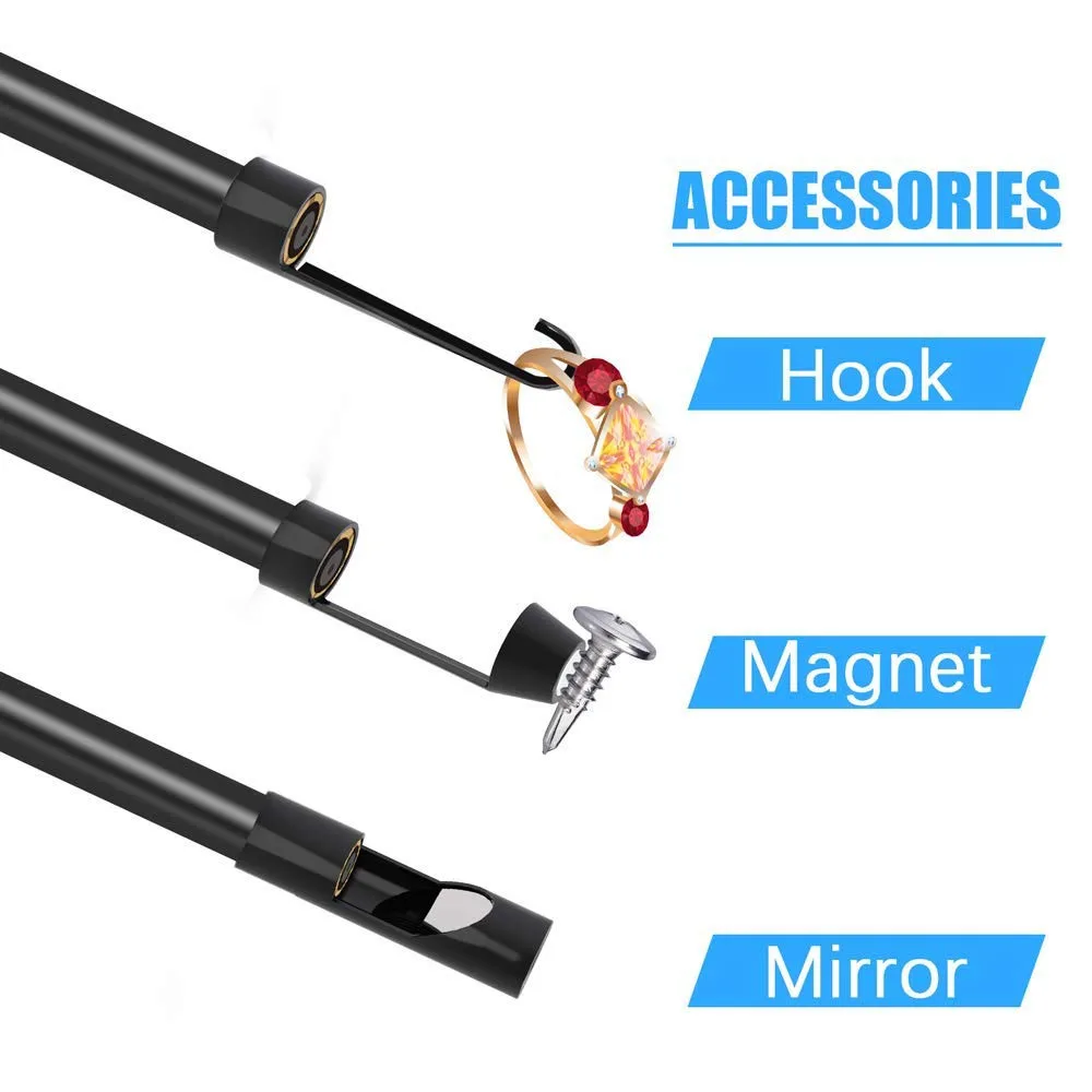 3.5 Meter Industrial Endoscope Ultra Slim Borescope With 5.5mm Micro Inspection Camera Waterproof Semi-Rigid 4.3inch PQ305