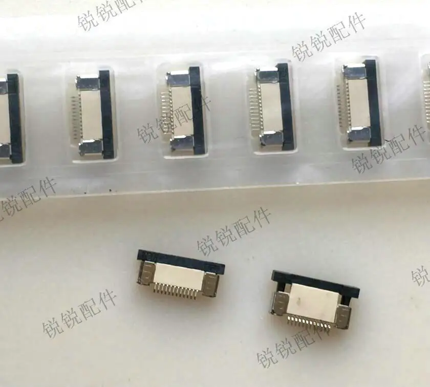 Fro FPC/FFC Receptacle Connector 12P 0.5 Pitch H2.0 Patch, Down, Pull-out, Flexible Cable Holder
