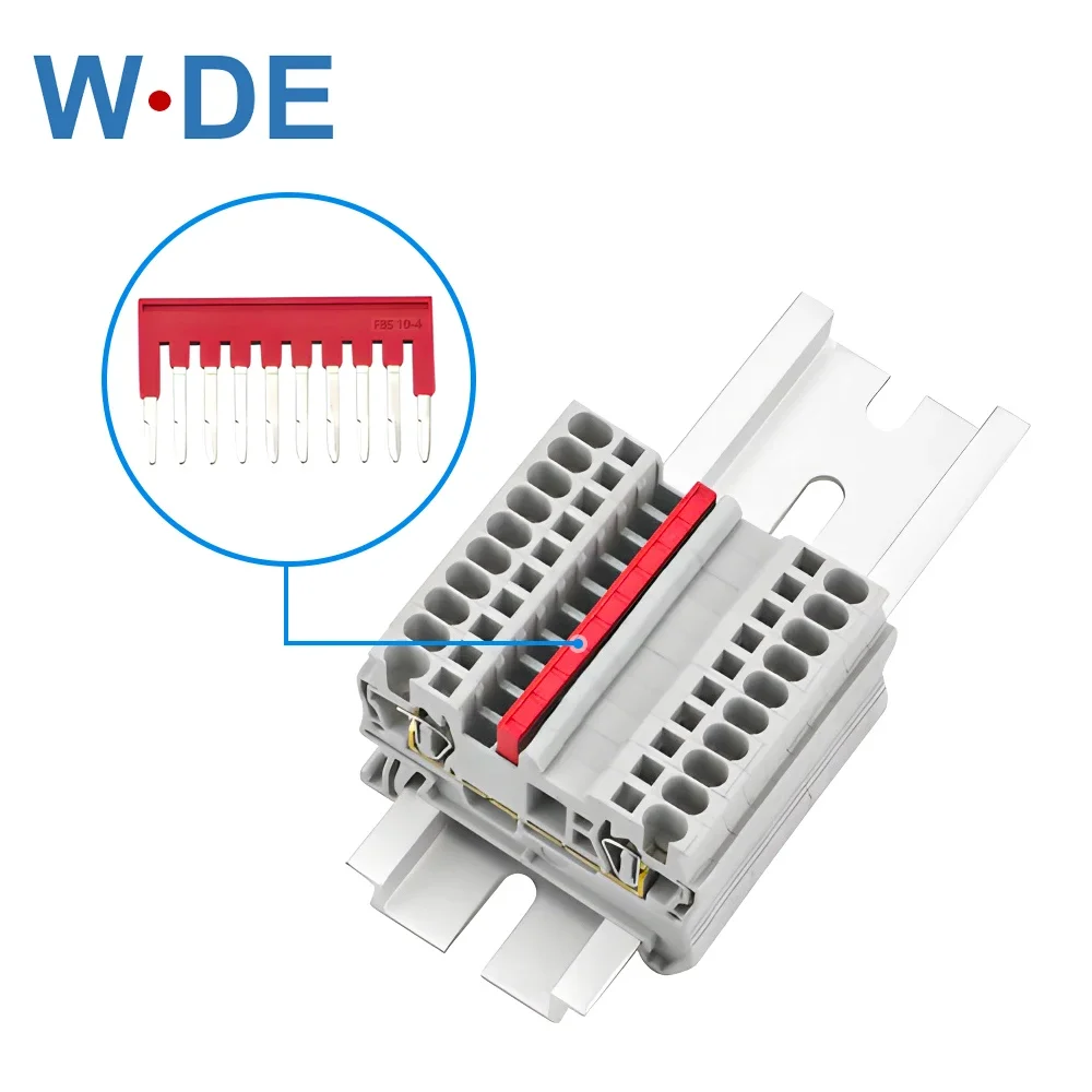 Jumper Bridge FBS10-4 Plug In Bridge For ST-1.5 DIN Rail Terminal Blocks Accessories