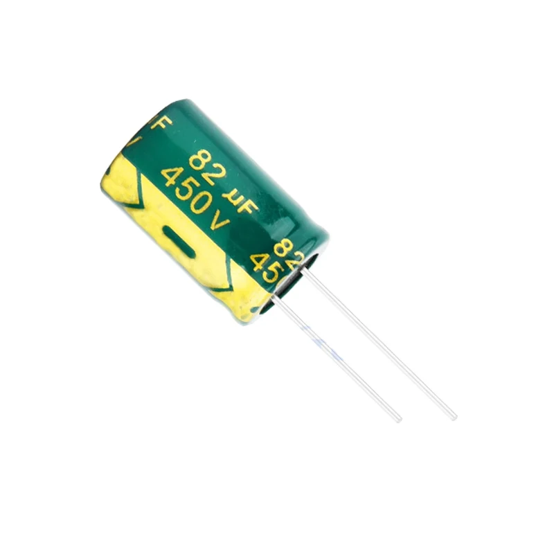 5PCS/10PCS 450V 82UF 450V82UF Electrolytic Capacitor 82UF 450V 16x25mm High Frequency Low ESR Aluminum Electrolytic Capacitor