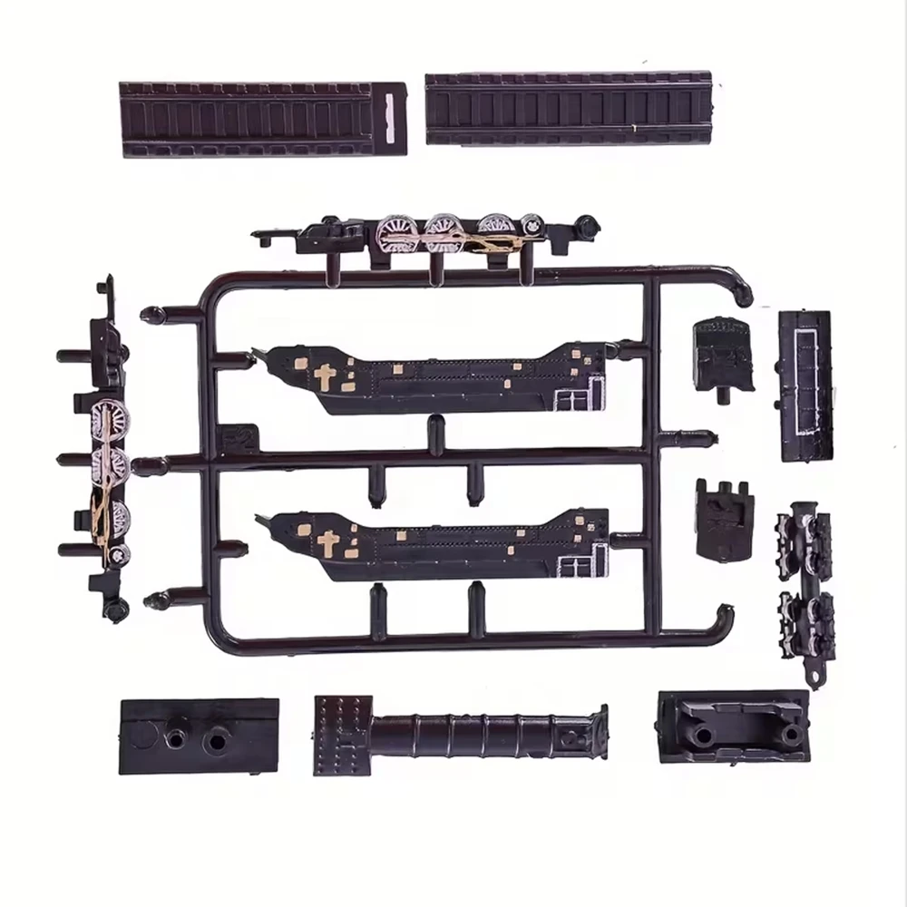 9 teile/satz Mini Zug Modelle Unmontiert High-Speed-Schiene Dampf Zug Sammlung Manuelle Bedienung Ideal Für Modell Szene Ornamente
