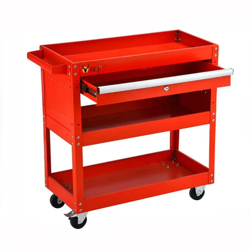 Трехслойный передвижной шкаф для ремонта автомобильного оборудования, тип ящика, автомобильная полка, перегородка, комбинированная тележка для обслуживания