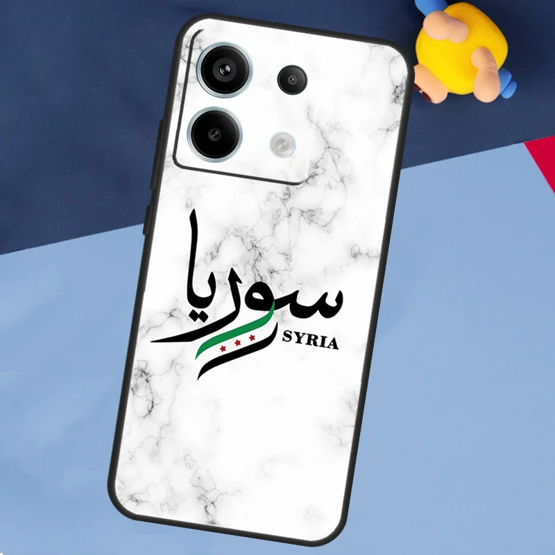 Syria Flag Case for Xiaomi Redmi 13C 12C 10C 10A 9C Note 12 13 10 8 9 11 Pro 12S 10S 11S Phone Cover