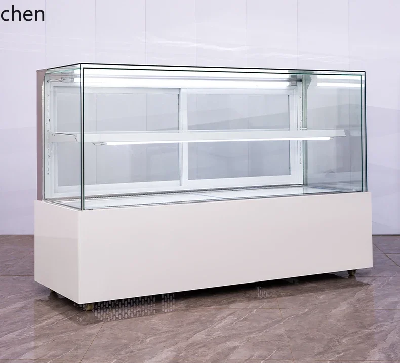 H20- panoramic infinity right angle cake display cabinet mousse dessert fruit west style refrigerated fresh-keeping cabinet