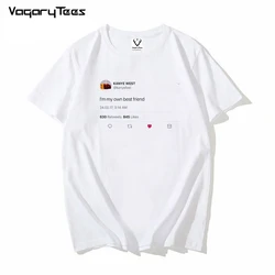 Kanye Classic statement Streetwear Rapper Funny hip hop T-Shirt I'm own best friend tshirt homme