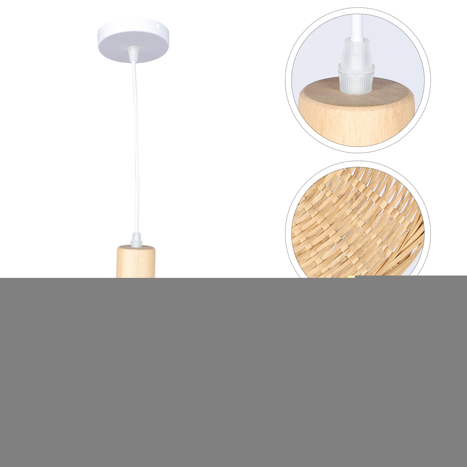

Bamboo Chandelier Woven Lampshade Chinese Style Hat Pendant Light Rattan Hanging Home Bar Restaurant Shaped Ceiling